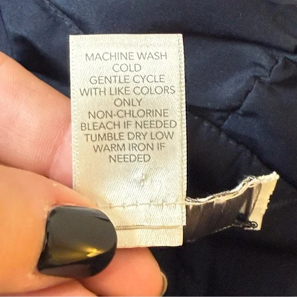 CJ Banks Navy White Striped Reversible Vest 2X Outdoor Nautical Coastal Classic - Picture 10 of 12